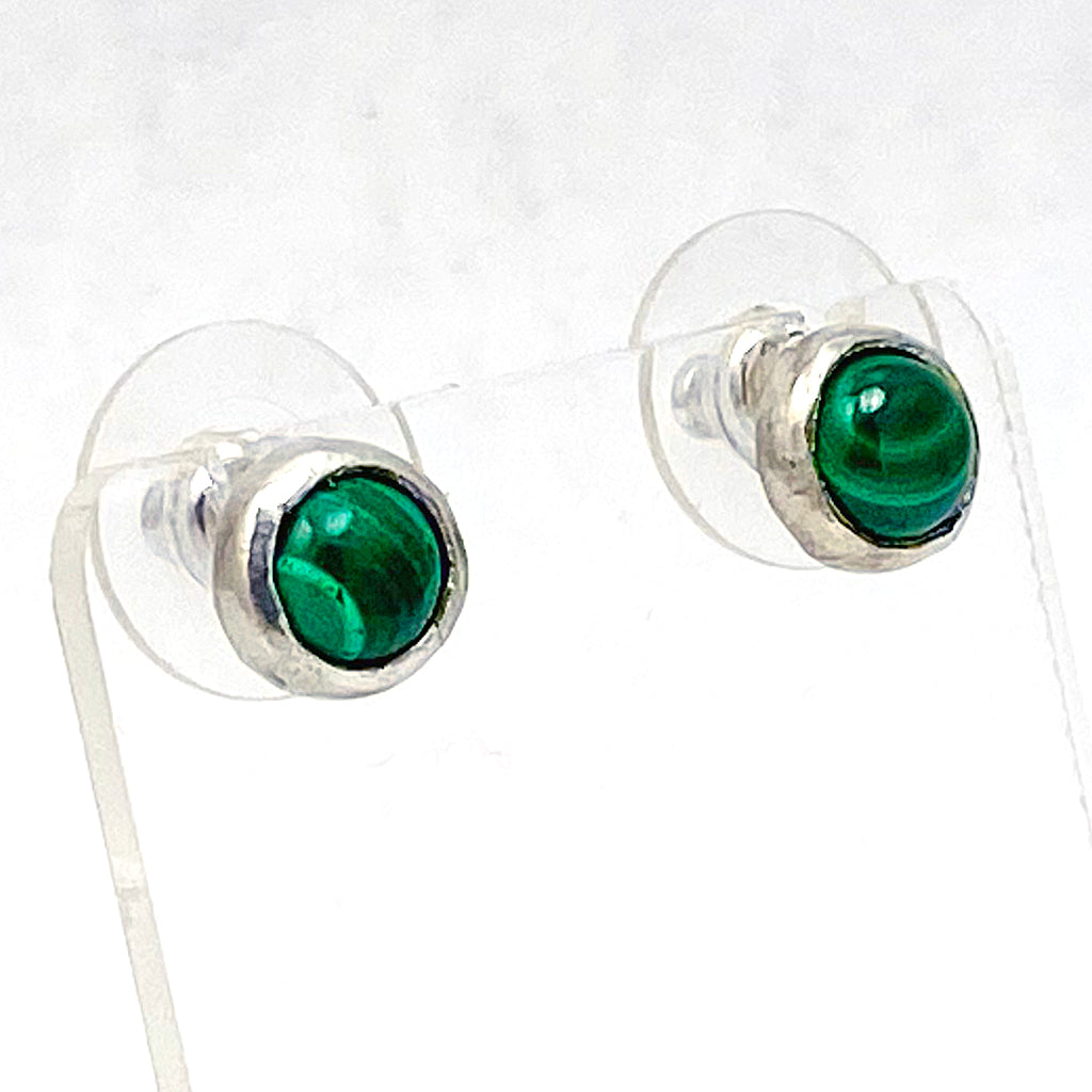 Malachite Post earrings