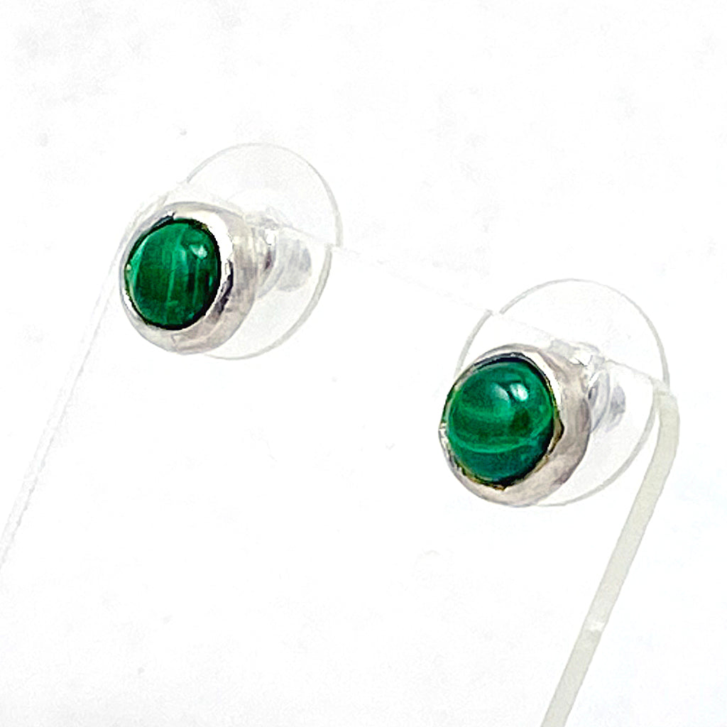 Malachite Post earrings