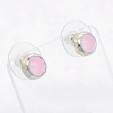 Rose Quartz Post earrings
