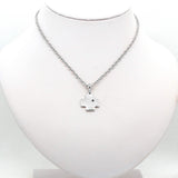Swiss Cross with Black Diamond Pendant