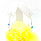 Open Hoops Turquoise